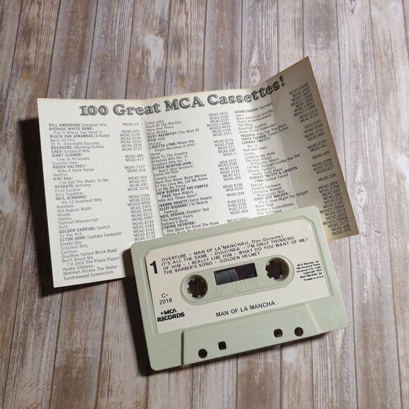 Original Cast Recording Man Of La Mancha Cassette Tape 1971 MCA Records Musical - Picture 3 of 4